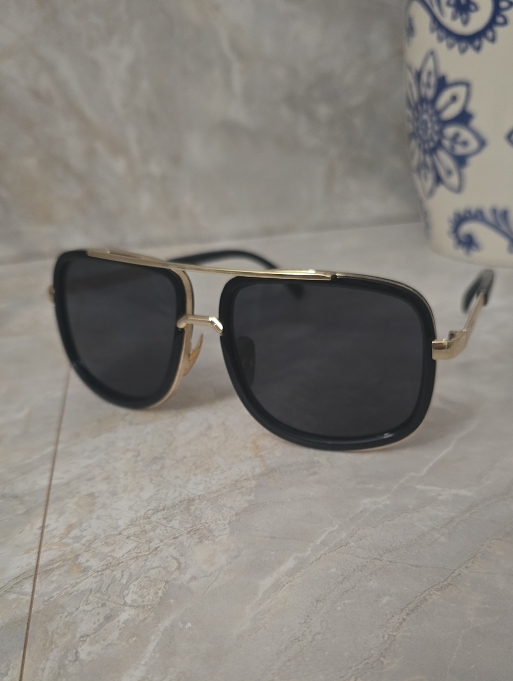 Retro Square Aviator Sunglasses